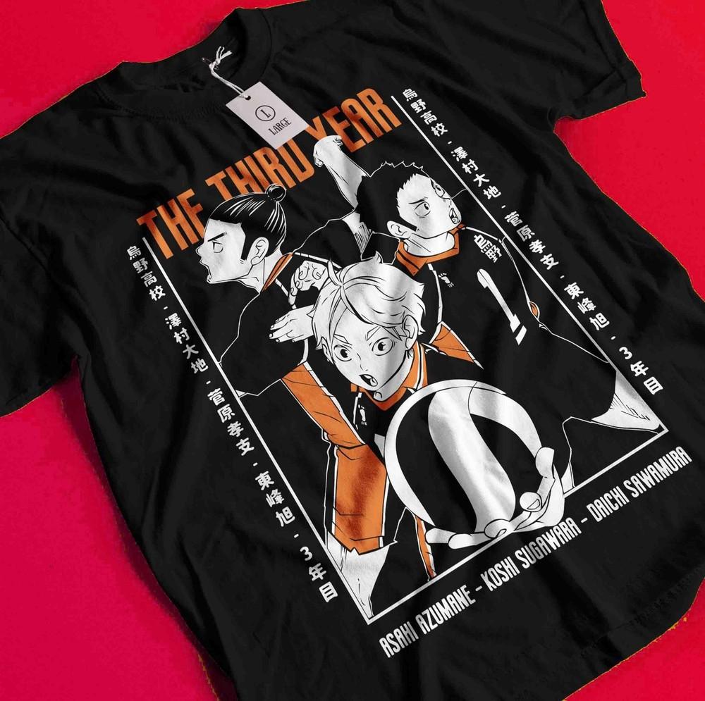 

Haikyuu Shirt Shoyo Hinata Tshirt Kuroo Kenma T-Shirt Kageyama Tsukishima Anime BB1216 S
