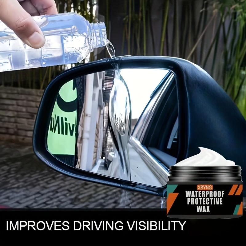 Hydrophobic Waterproof Wax | Car Windshield, Rearview Mirror, and Glass Rainproof Waxing Coating - Long Lasting Protective Polishing Kit