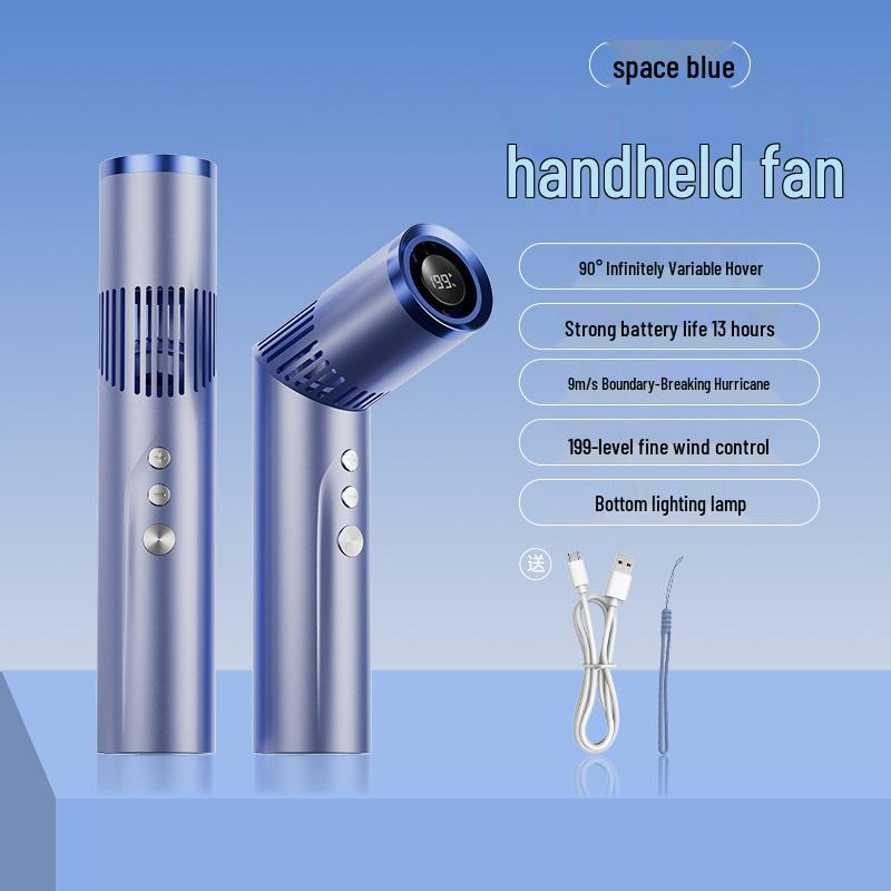 Portable Multi-Functional Mini Lipstick Fan with 199-Speed Turbo and Stepless Speed Control