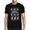 1Tee Mens Meowy Christmas - Cat T-Shirt