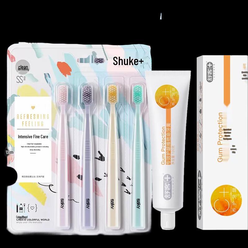 

Shuke Vitamin C Toothpaste with 4 Soft Toothbrushes