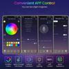 5V RGB Music LED Strip Kit, WiFi Smart Light, USB-Powered, Voice & Bluetooth Controlled.