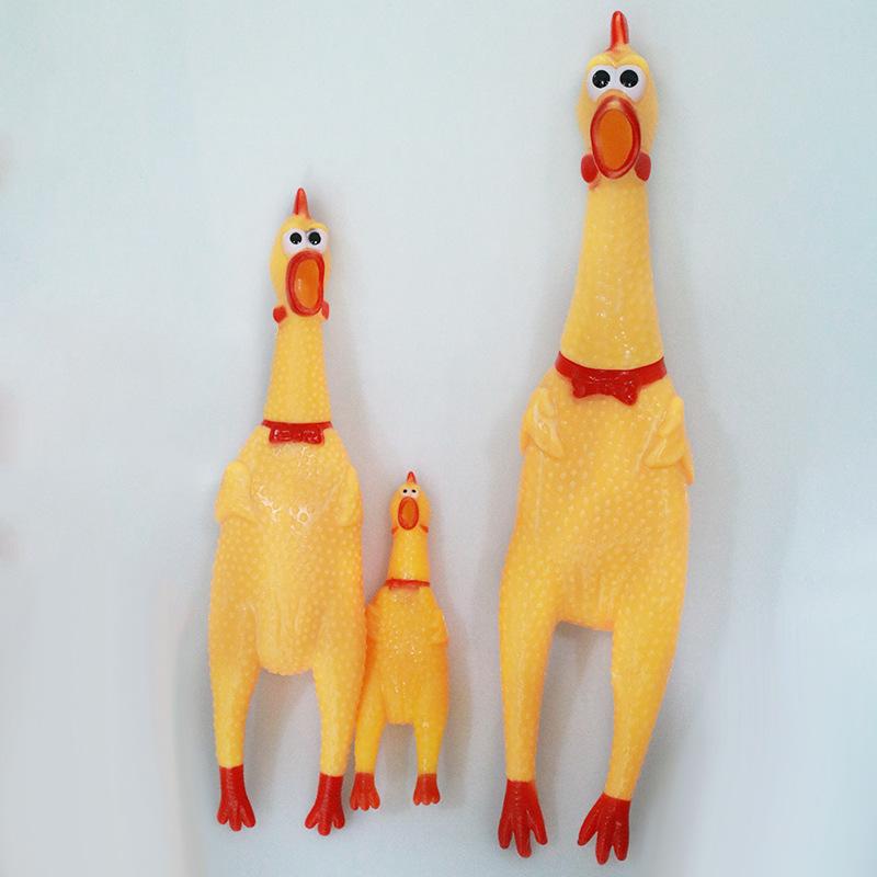 Design de pui care țipă Jucării durabile de mestecat pentru câini Jucării de slefuit de dinți pentru câini scârțâitori Jucării amuzante de calmare a stresului