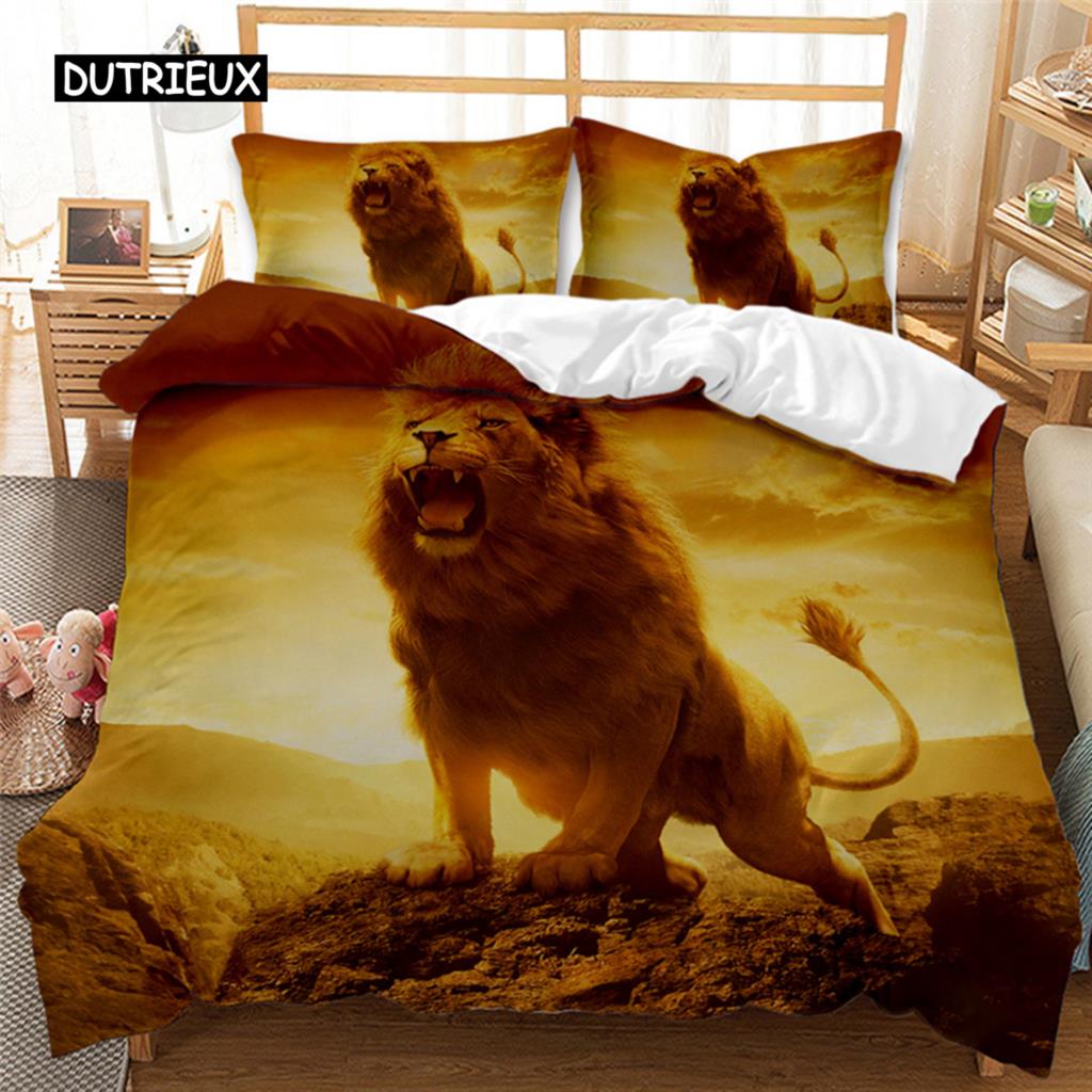 Panda Tiger Bedding Set, 3D Printed Animal Duvet Cover, Twin Full Queen King Double UK Supking Sizes Bed Linen Pillowcase