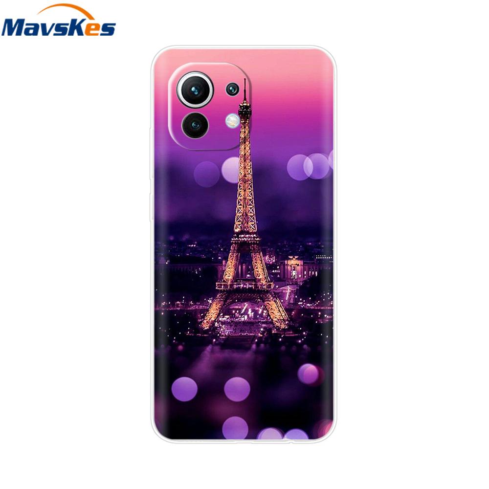 Case For Xiaomi 11 Lite NE 5G Soft TPU Silicone Cover For Xiaomi Mi 11 Lite Mi11 Lite Cases For Xiomi Mi 11 Funda Fashion Bumper