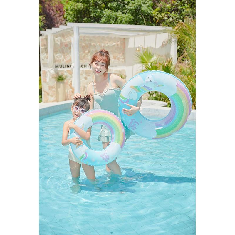 Children Swimming Adult Circle New Cartoon Colorful Unicorn Pattern Water Toys