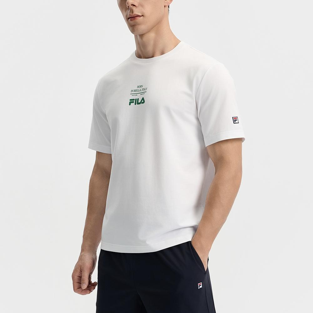 Fila Tennis SS25 Versatile Simple Comfortable Casual Short Sleeve T-Shirt Men Tops A11M533109F-WT