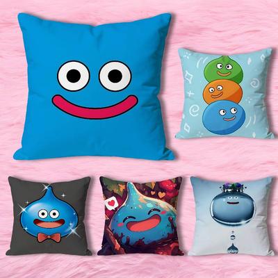 D-Dragon Q-Quest Slime Spiel Anime Berühmtheit Merchandise All-Match Bedruckter Kissenbezug Sofa Auto Büro Raum Dekoration Schutz