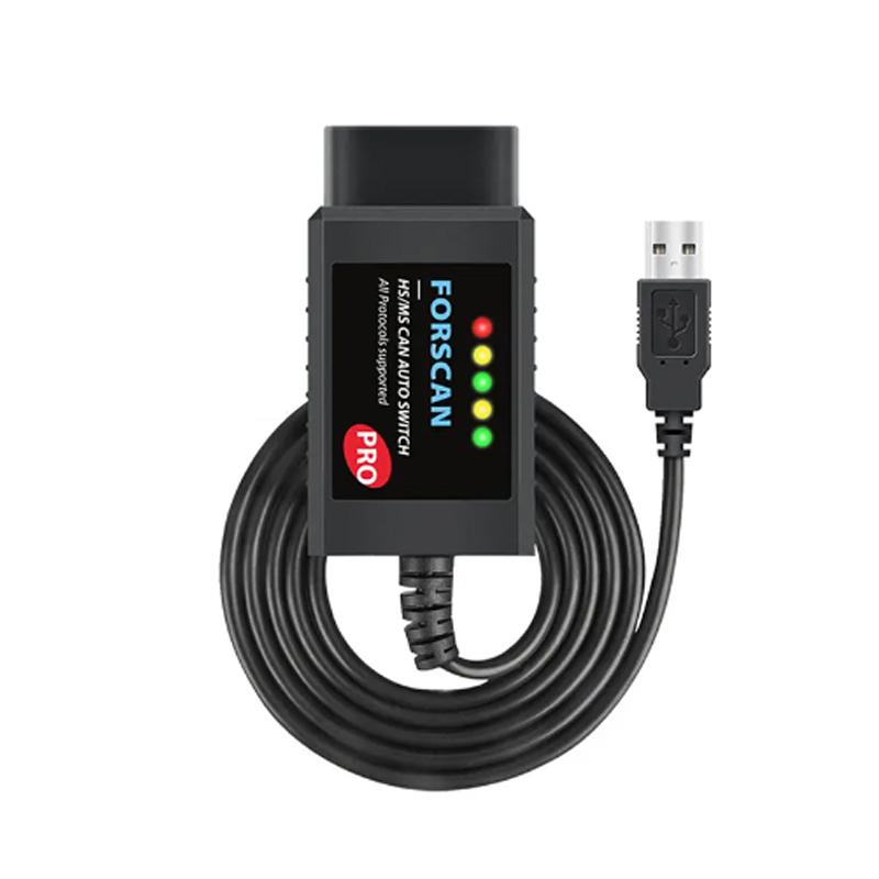 

FORScan Pro ELM327 V1.5 Для Ford Кодирование Автомобильный Диагностический Инструмент HS/ MS CAN Автоматическое Переключение USB OBD2 Сканер Адаптер чёрный
