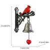 Metal Red Bird Doorbell Sturdy Retro Doorbell Rural Style Wall Mounted Doorbell  Entrance Door