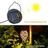 Outdoor Solarleuchte LED Marokkanische Retro Hohlprojektionslampe Metall Wasserdichte Hänge-Gartenleuchte für Terrasse Weg Hof Veranda
