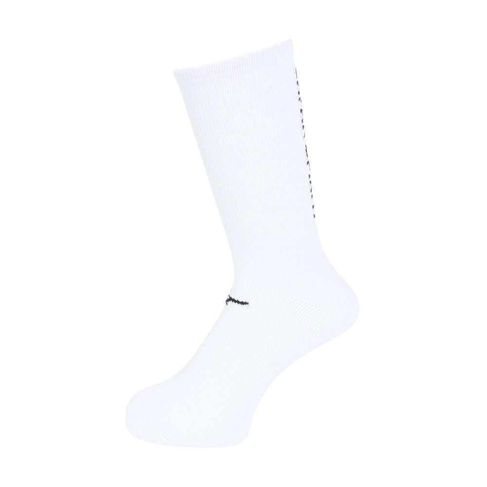 Normale Länge Fußballsocken Größen, Freizeit, Unisex, Erwachsener, Weiß, 25-27cm (P2MXB065)