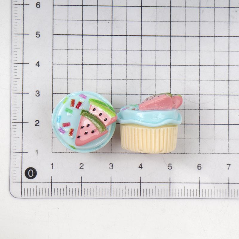 10/100Pcs Kawaii 3D Miniatures Bread Cookies Cake Flatback Resin Cabochon Dollhouse Decoration Diy Embellishments Craft Keychain