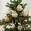 6pcs Exquisite Hanging Decorations Shatterproof Christmas Tree Baubles Decorative Hanging Ornaments for New Year Holiday Party