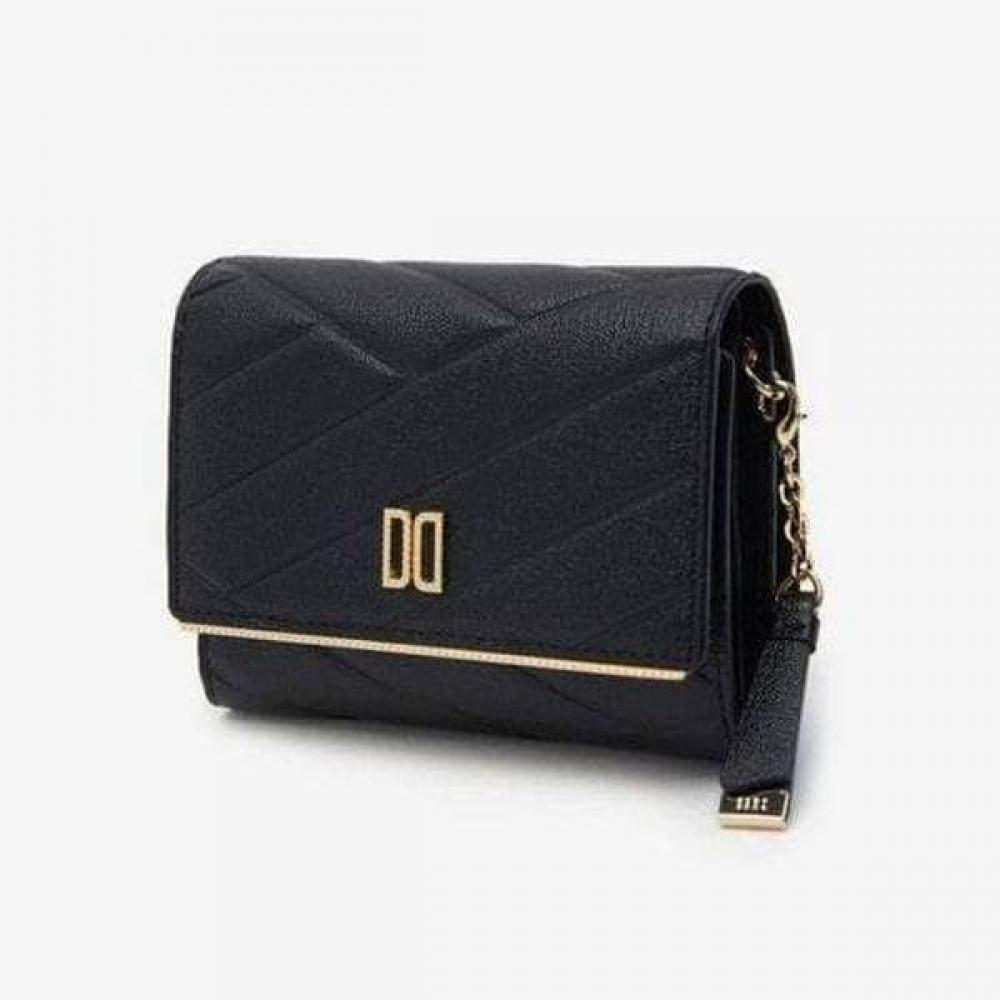 

Daks Black Carlisle Pattern Gold Dd 3 Fold Wallet Dcwa5f414bk Single option