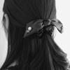 LUDE Leather Ribbon Pearl Scrunch