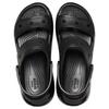 Crocs Thick-Soled One-Strap Sandals Mega Crush Sandal 'Black' Unisex