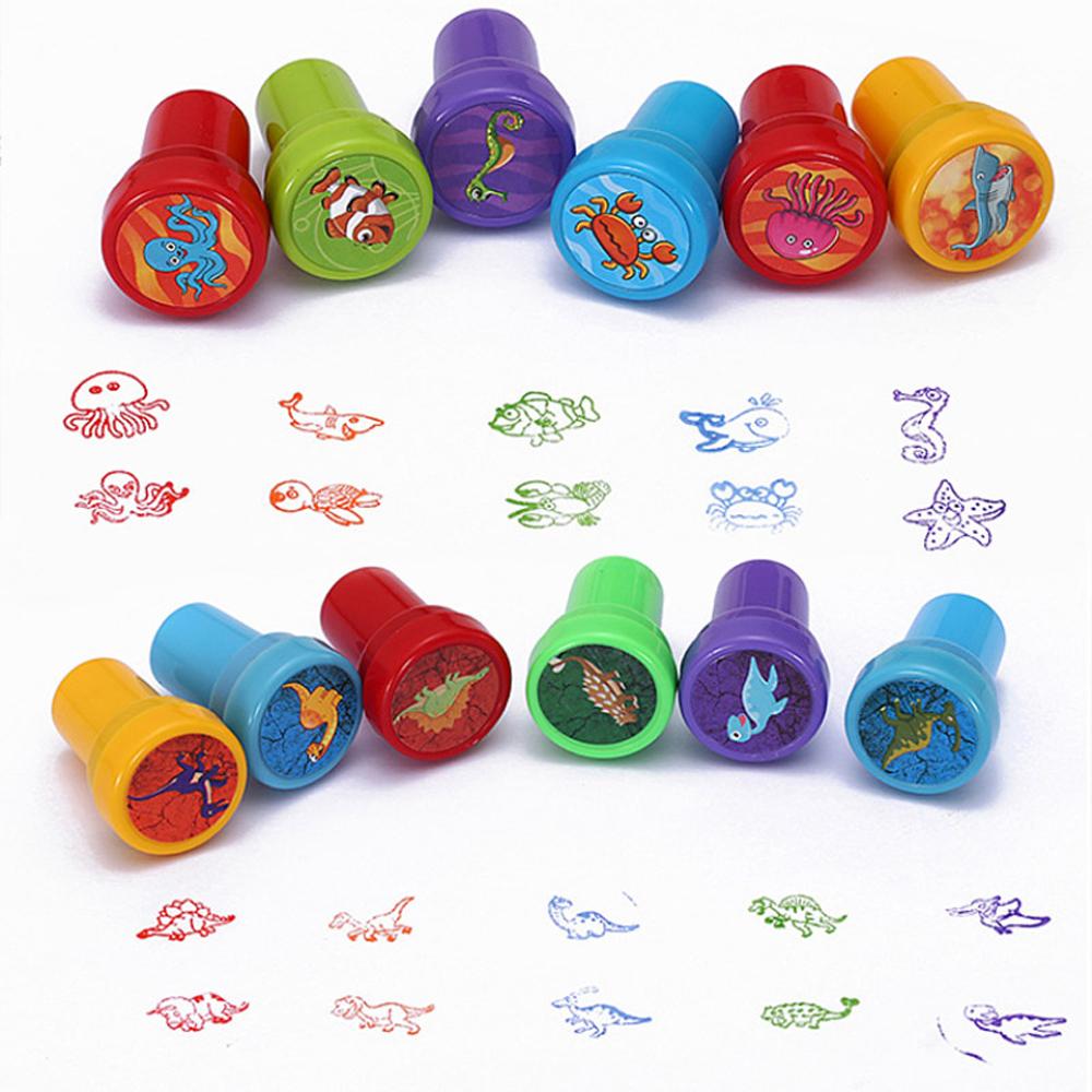 Toy Scrapbooking Panda Scrapbook Round Dinosaur Stamps Cartoon Stamp Rubber Stamps Kids Stamp