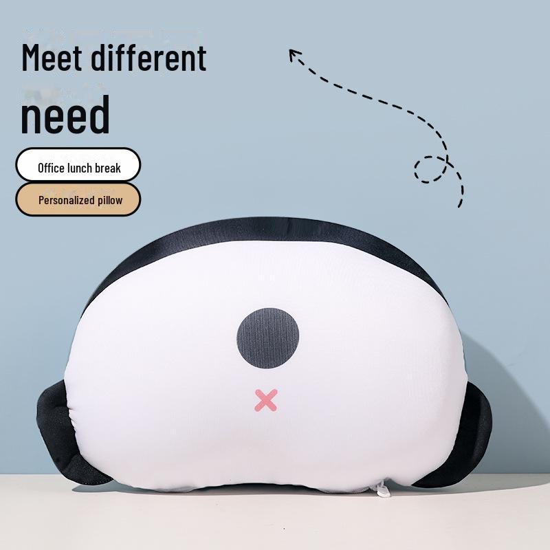 Cartoon Panda Multi-Function U-Shaped Travel Neck Pillow & Plush Doll