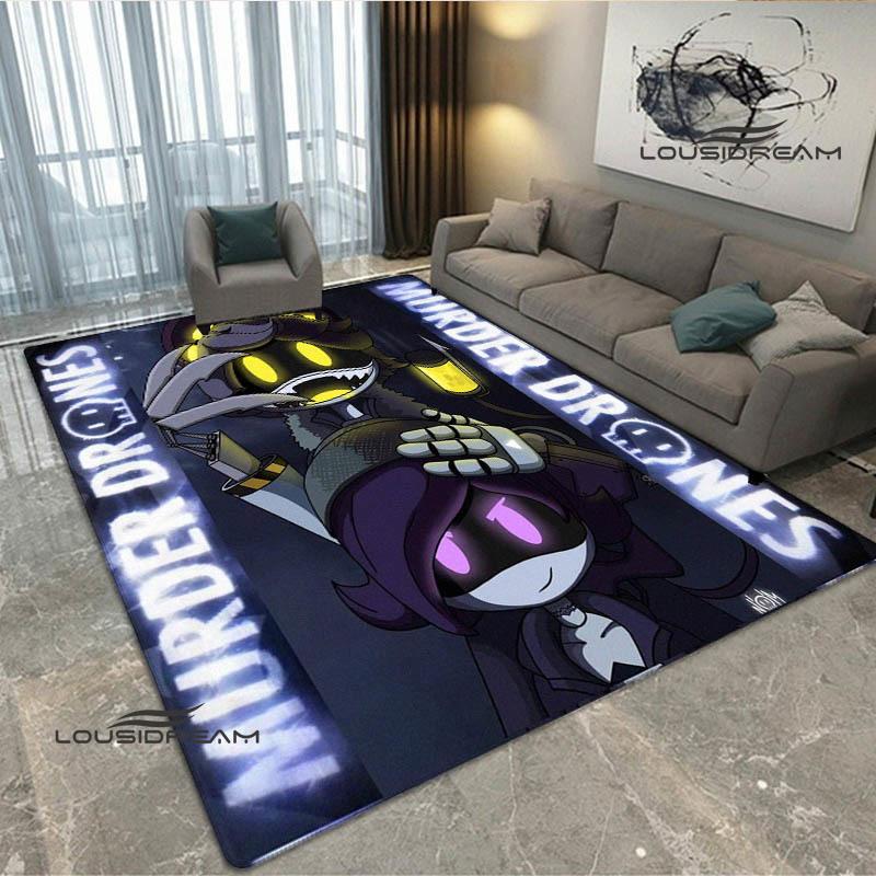 3D Murder-Drones Cartoon Printed Carpet Non-slip Carpet Washroom Floor Mat Fashion Yoga Mat Bedroom Decoration Birthday Gift