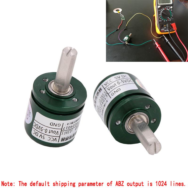 DC 5V Hall Angle Sensor Non contact Industrial 0-360 Degree Rotation Angular displacement Sensor 0-5V output