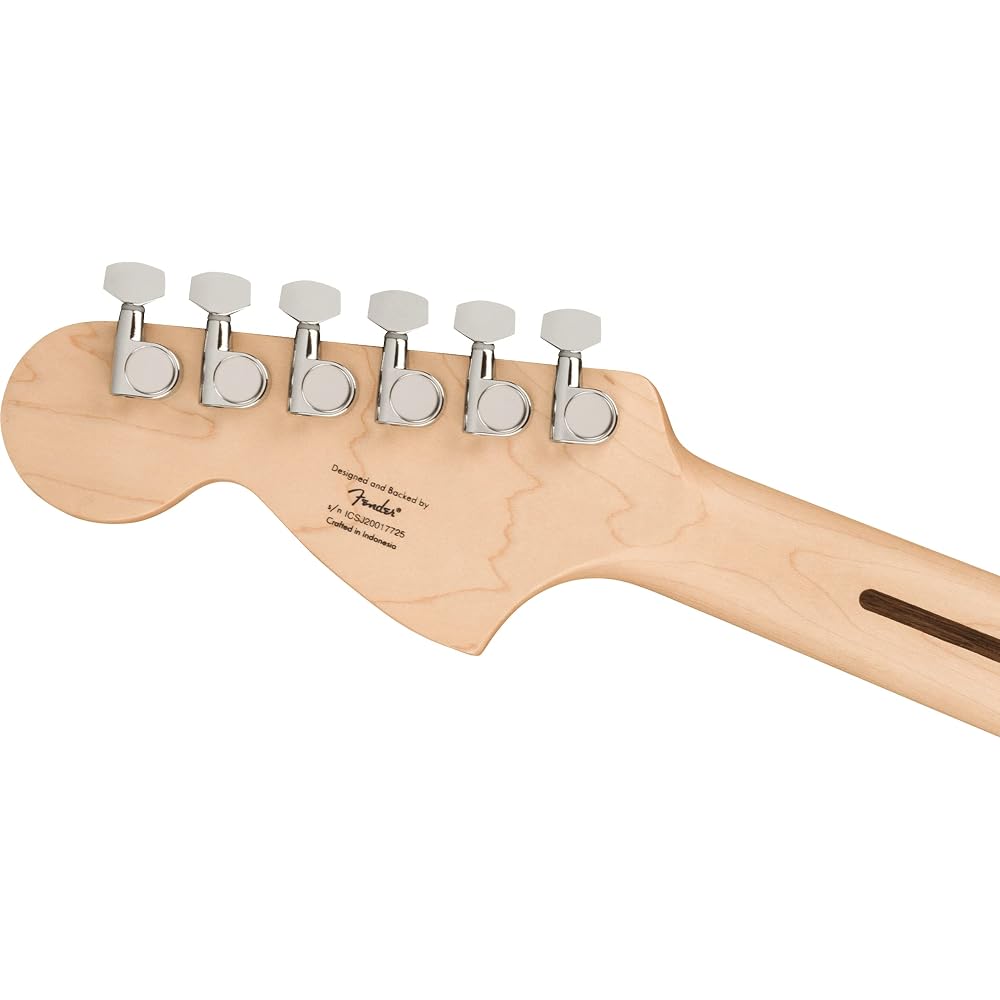 Squier by Fender Electric Guitar Affinity Series™ Stratocaster®, Maple Fingerboard, White Pickgua...