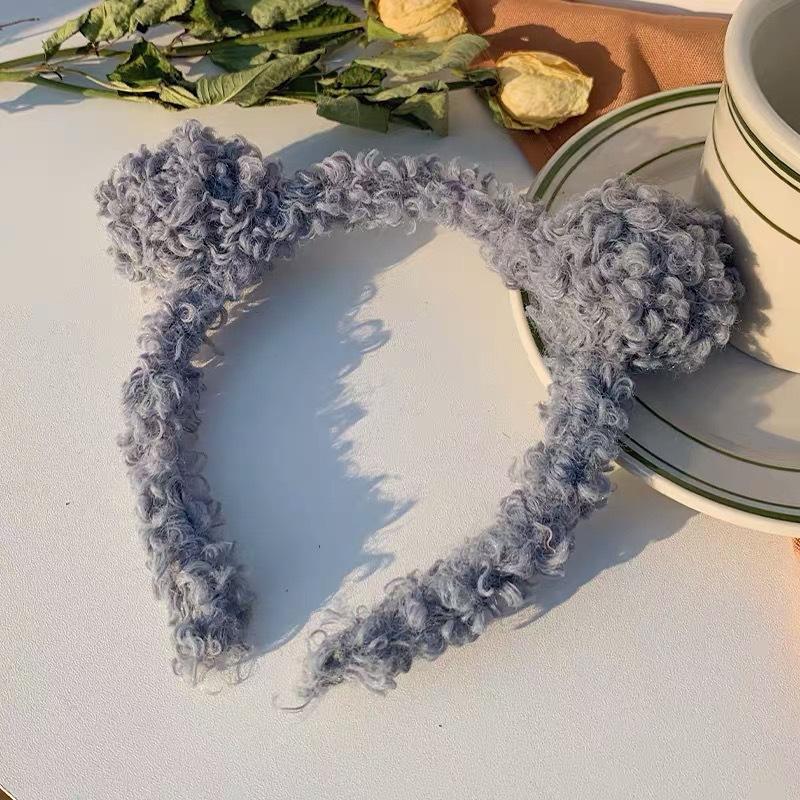 Gils Süßes Plüsch-Bärenohr-Stirnband Herbst/Winter-Stirnband Cartoon-Mädchen-Haarband Kopfbedeckung Haar-Accessoires Verschiedene Tiere