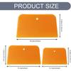 1 Set Body Filler Spreaders, Auto Plastic Putties Spreader Tool Includes Large, Medium and Small, Reusable Auto Film Application Tool for Body