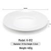 White Melamine Round Buffet Plate