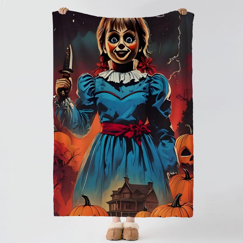 Movie A-Annabelle-E Throw Thick Comfort Flannel Quilt, Multi-scene Use Indoor Outdoor Daily Nap