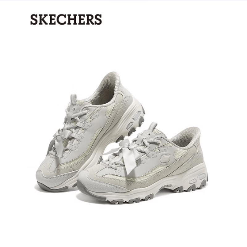 Skechers Women s D Lites Chunky Sneakers 150863 US 6.5 серый