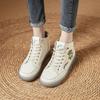 Boots Women's Leather High-top Casual Shoes 2025 New Autumn and Winter Medium-sized Women's Boots Soft-soled One-pedal Flat-soled Short Boots