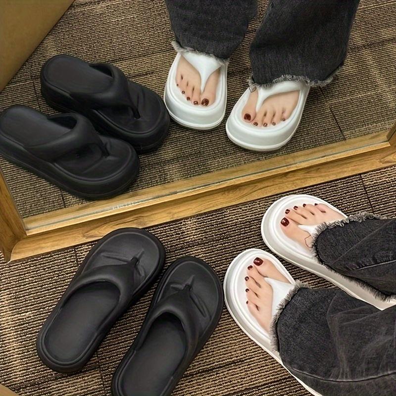 [Comfortable EVA Sandals] 7cm Thick Sole Women's EVA Slide Sandals | Open-Toe, Comfortable, Durable,Indoor/Outdoor Use,Casual Footwear,Summer Slippers