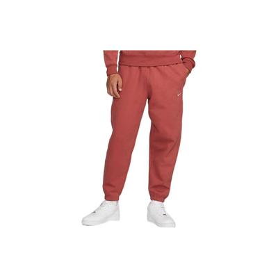 FW22 Solid Color Logo Print Joggers Men Bottoms Canyon-Red DA0330-691