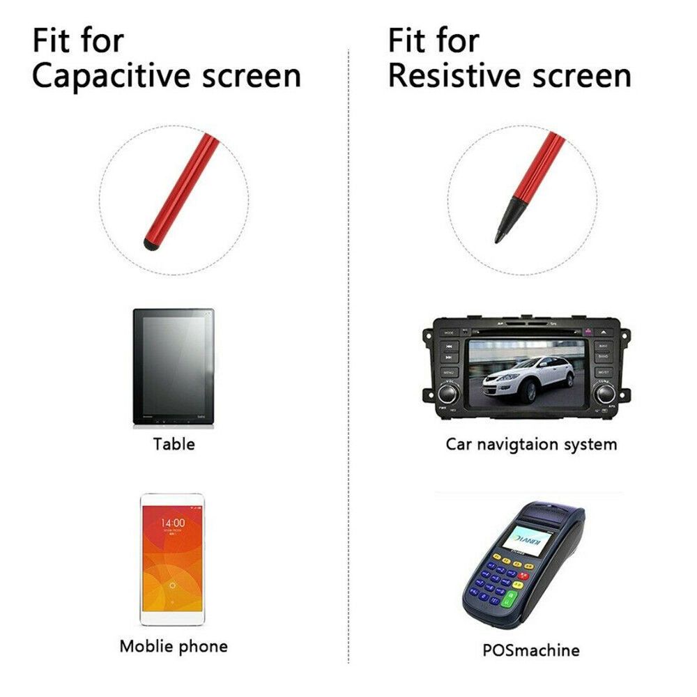 2 In 1 Capacitive Pen Touch Screen Stylus Pencil for Tablet iPad Cell Phone for Samsung PC Tablet Accessories Tablet Pen
