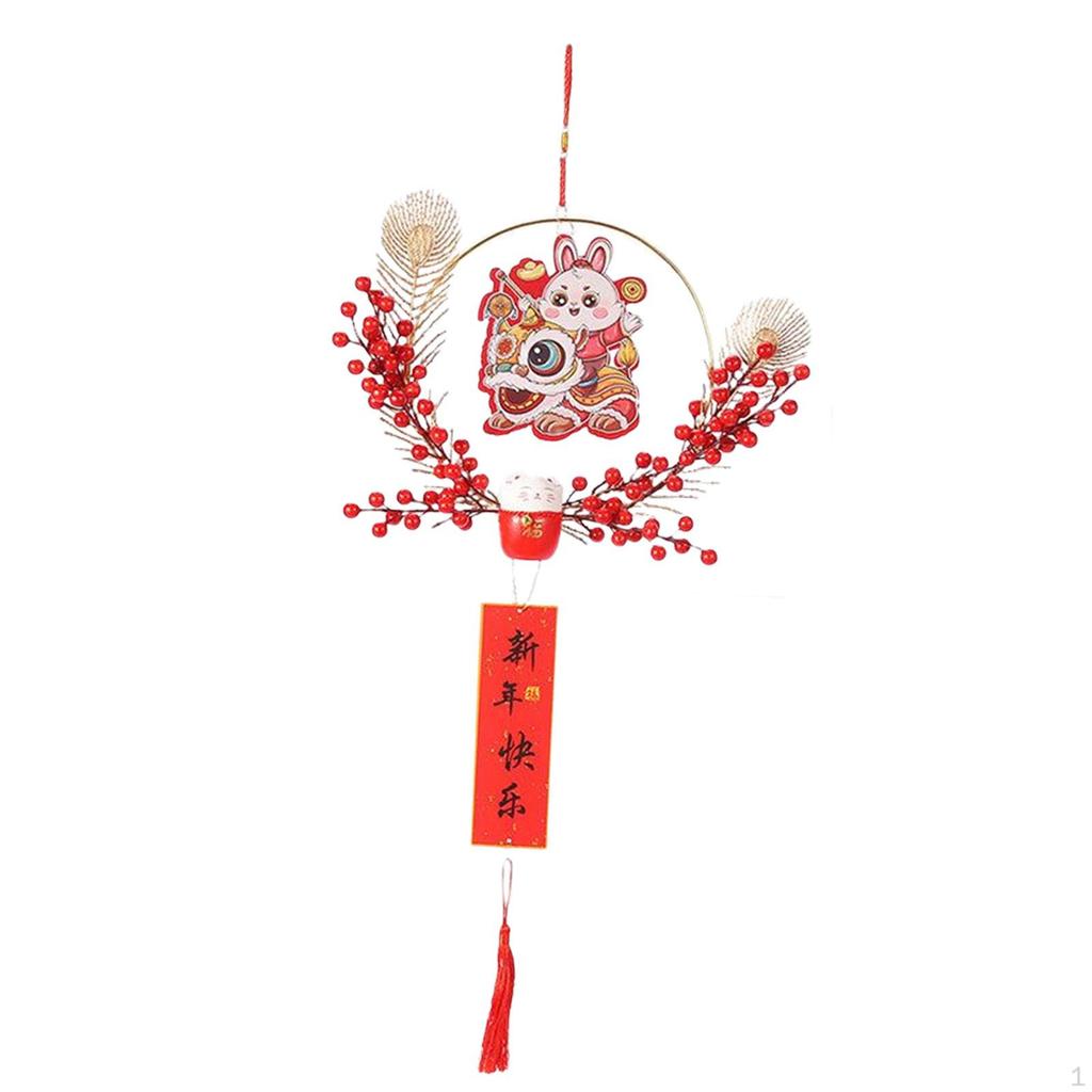Chinese Year Hanging Decorations Adornment Door Wreath Ornament Pendant for Living Room