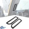 2x Acabamento da Tampa da Saída de Ar do Pilar A para Ford Bronco 21+ Fibra de Carbono Preto