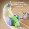 Electric Mouse Car Interactive Cat Toy Automatic Kitten Pet Toys Rechargeable Intelligent Obstacle Avoidance Teaser Cat Car Toy