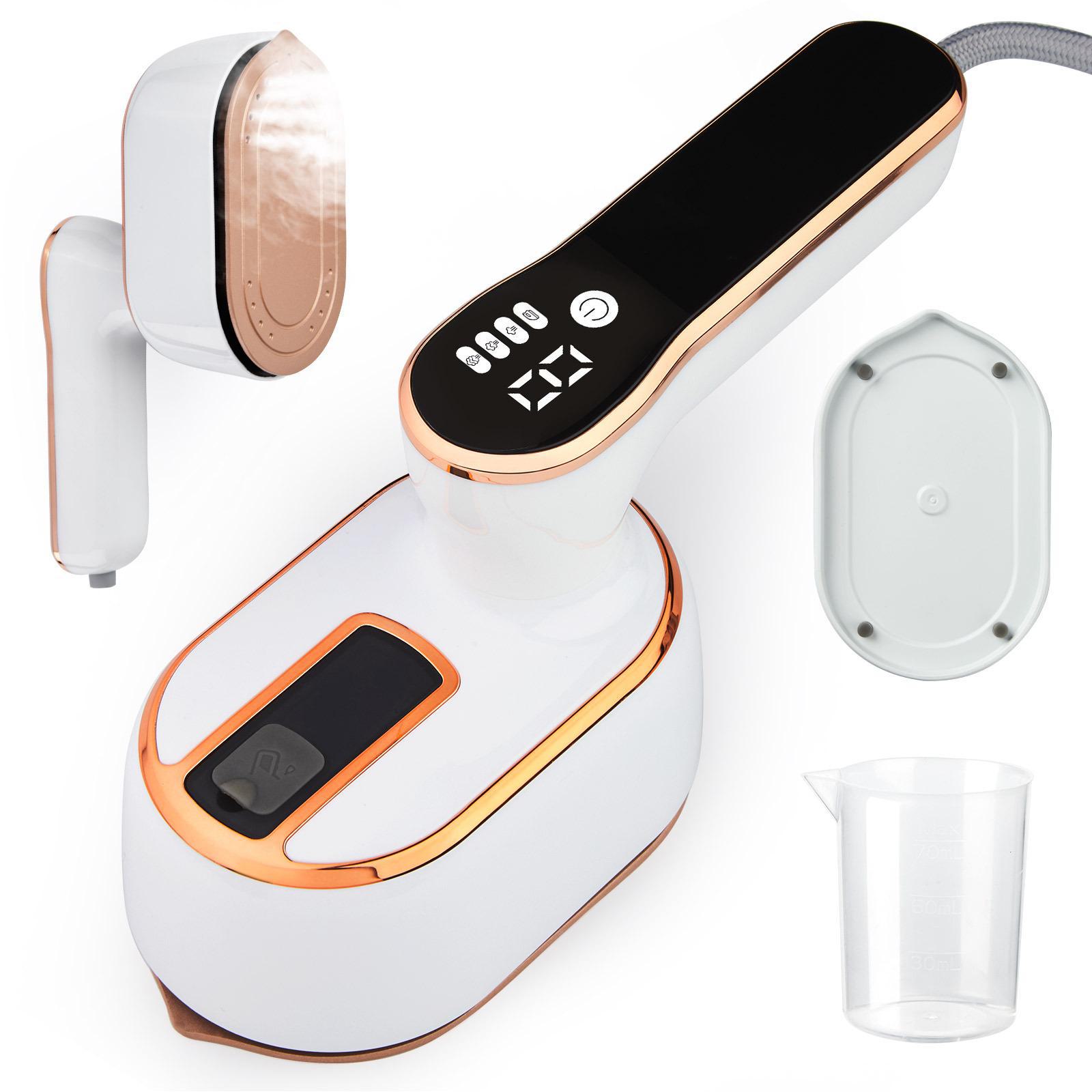 

Портативный паровой утюг с ЖК-дисплеем для дома и путешествий British regulatory белый