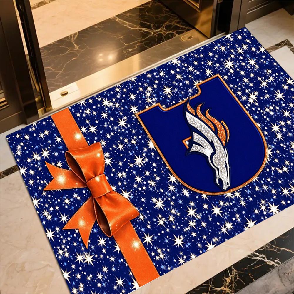 Denver Broncos Logo Floor Rug Office Rug Design For Decorate Room Hallway Outdoor Dining Room Antislip Carpet Decorate Offices Best For Christmas