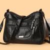 Vielseitige Schulter-Crossbody-Tasche aus weichem Leder