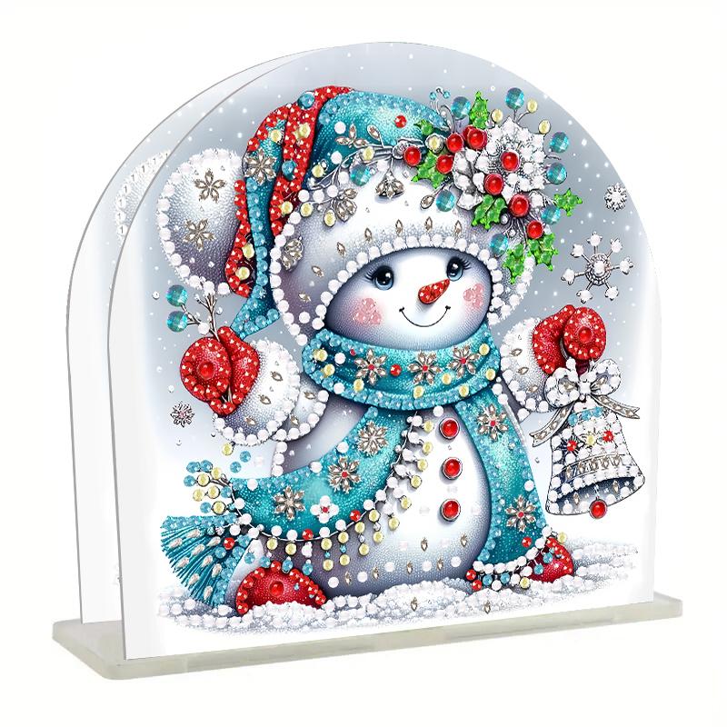 

Diamond Art 5D Креативный мультфильм Снеговик Бумажная Салфетка Коробка Держатель Портативный Домашний Офис Бумажная Коробка Украшение Дома