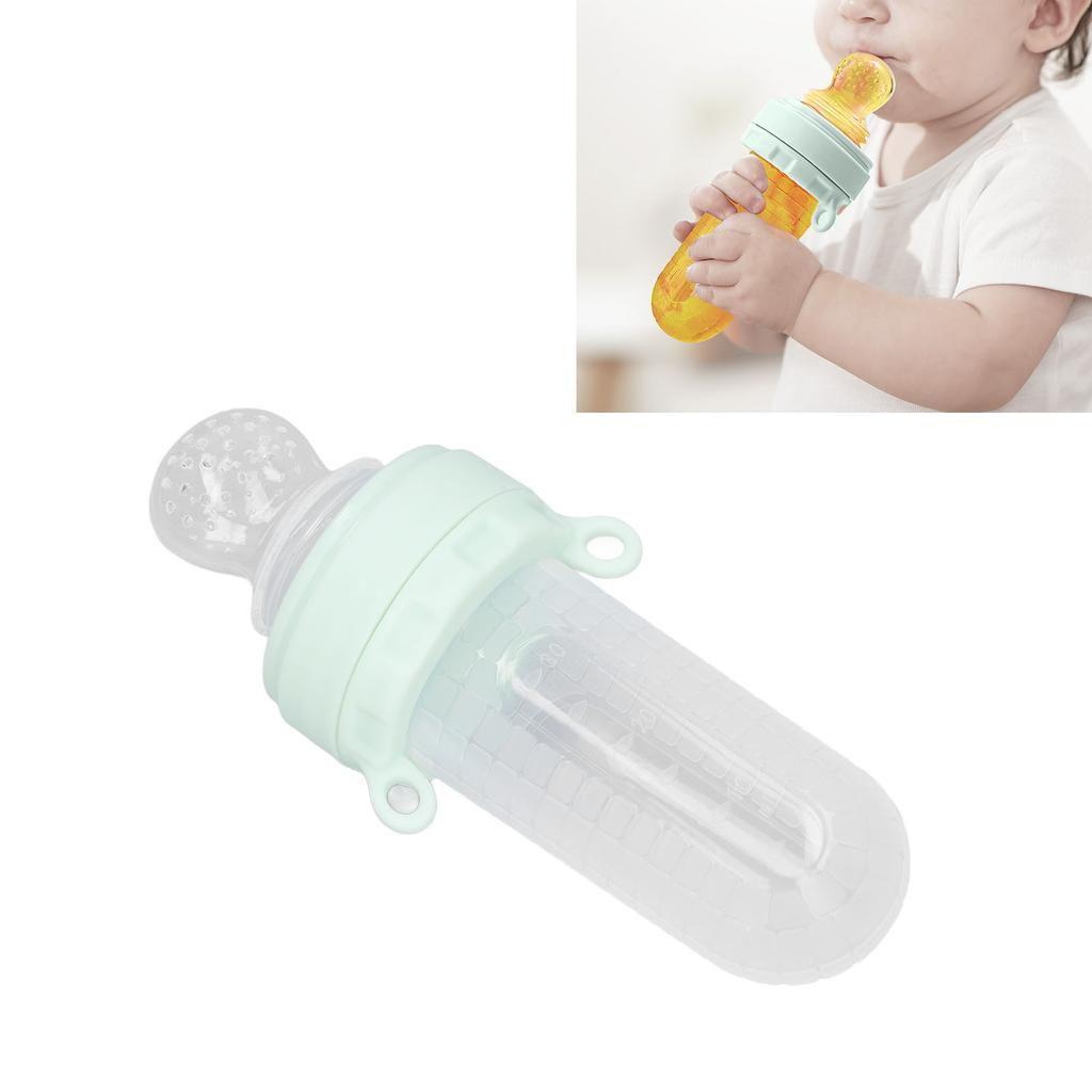 Baby Food Feeder Cute Shaped Soft Silicone Squeeze Spoon Fruit Pacifier Feeder for Infants