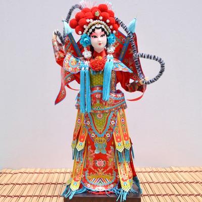 Chinese Traditional Peking Opera Mask Figurine Beijing Opera Character Doll Beautiful Handicrafts Home Decor Special Gifts