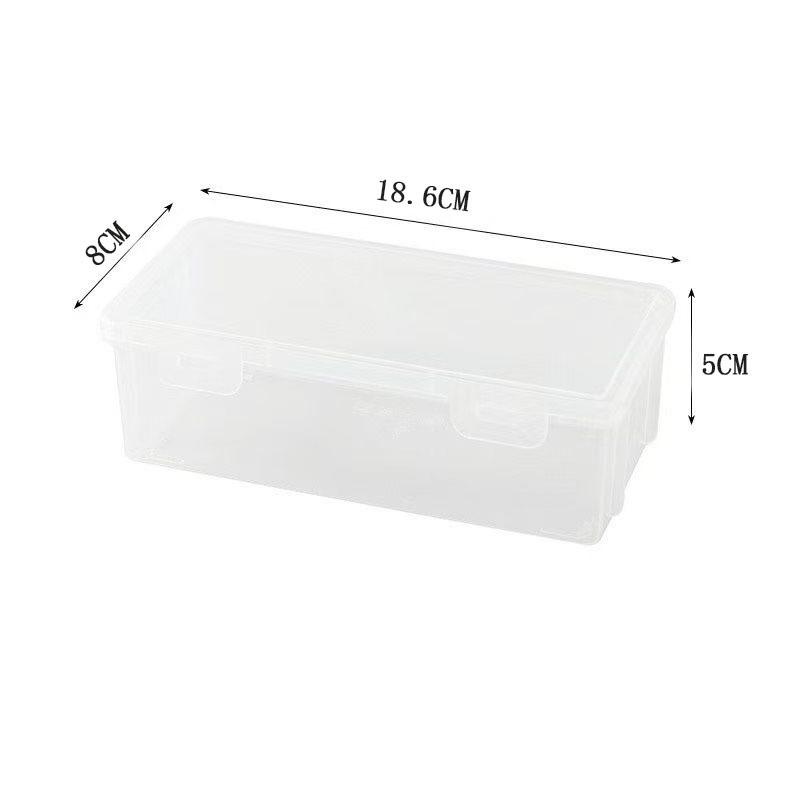 1-10 PCS Pencil Case Large-capacity Transparent Storage Box Colored Lead Children's Drawing Crayon Desktop Storage Box