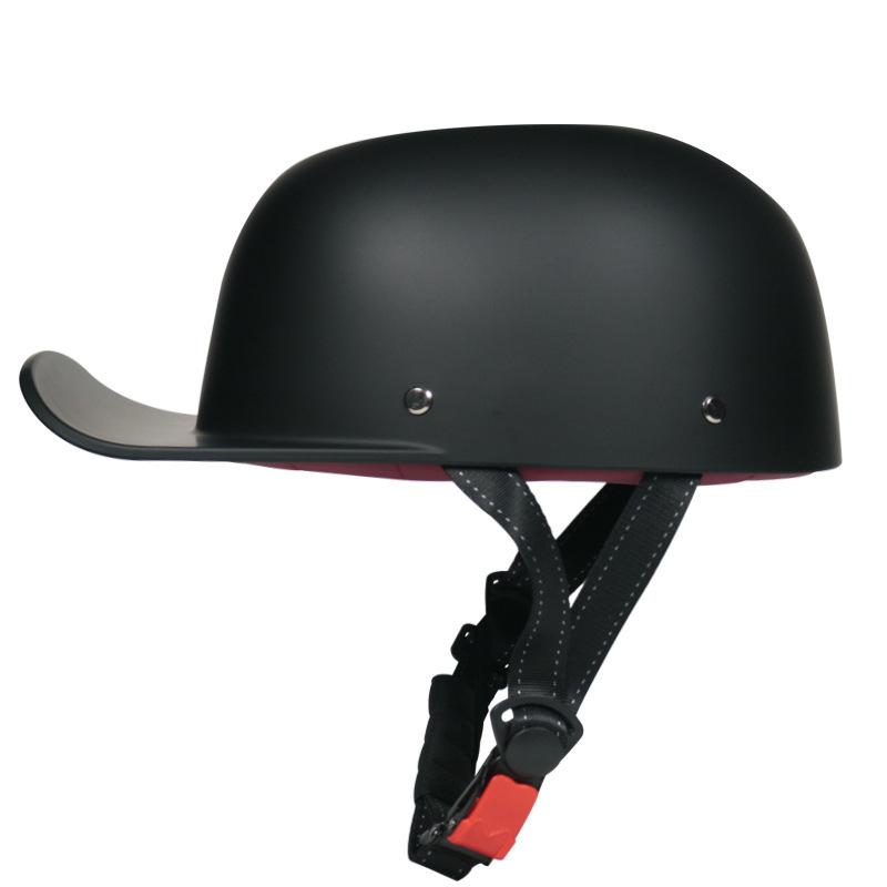 Vintage gangster personality baseball cap men and women painted helmet scoop helmet cap helmet electric car half helmet riding