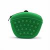 Silicone Dog Treat Bag Portable Pet Training Snack Pouch Anti‑Slip Bubble Design Outdoor Walking Food Storage Waist