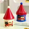 Toothpick Box Cotton Swab Plastic Toothpick Holder Cotton Pad Box Storage Box Household Cute Portable Dental Floss Cotton Swab