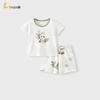 TONGTAI Baby Summer Bamboo Cotton Short Sleeve Set