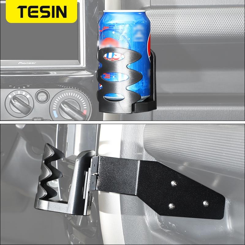 TESIN Kfz-Handyhalterung, multifunktional, Wasserbecher, Getränkeständer, Halterung für Suzuki Jimny 2007–2017, Innenausstattung